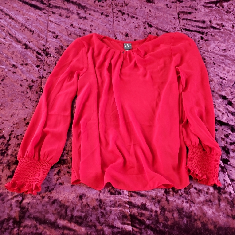 Elegant Worthington Red Blouse